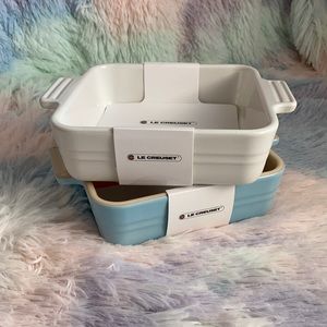 Le creuset square baker set of 2